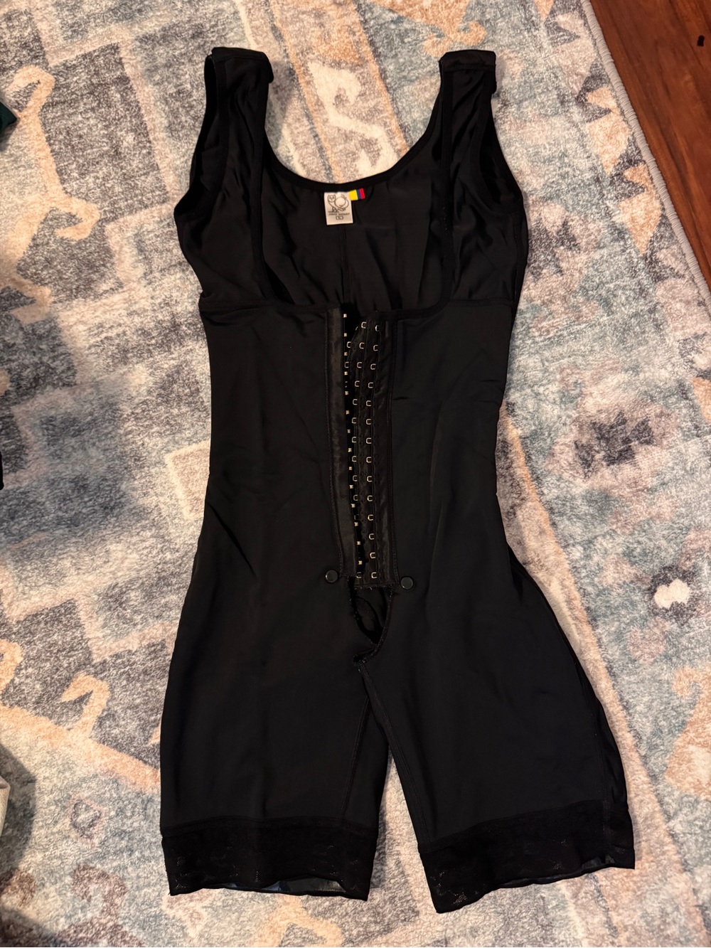 Adjustable Shapewear Bodysuit with Front Hook Closure